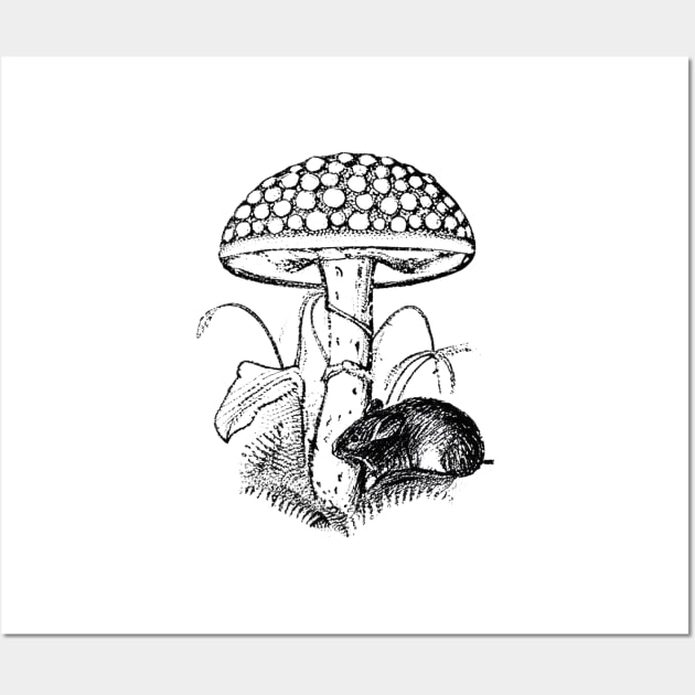 Mushroom Mouse Wall Art by EyreGraphic